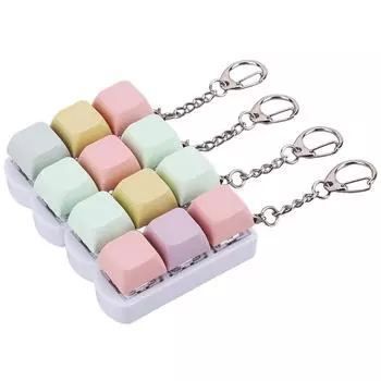 Игрушка-фиджет для клавиатуры Fidget Clicker 3 клавиши, брелок-фиджет для клавиатуры, игрушки-кликеры для взрослых, чтобы снять стресс и скоротать время