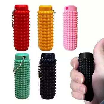 Игрушка-фиджет Spiky Roller с цепочкой из бусин для снятия стресса и беспокойства, концентрации внимания красный