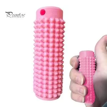 Игрушка-фиджет Spiky Roller с цепочкой из бусин для снятия беспокойства, снятия стресса, концентрации внимания, успокоения, твердого массажного брелок-подвески для путешествий чёрный