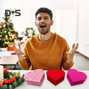 Игрушка-фиджет в форме сердца для снятия стресса и беспокойства, сенсорная игрушка в форме сердца для детей и взрослых, успокаивающая мини-игрушка в форме сердца, подарок на День святого Валентина розовый