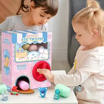 Игрушка Gacha Machine, кукольная машина Clip-doll, сюрприз в мини-слепой коробке, рождественский подарок для мальчиков и девочек, с 6 случайными совпадениями Gacha