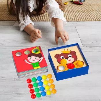 Игрушка-головоломка с гвоздями для раннего обучения сенсорной доске для возраста