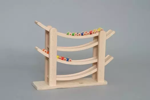 Игрушка-горка AKABANE, деревянная развивающая игрушка, американские горки, 2 шт., 1 шт. (Ролик М705)