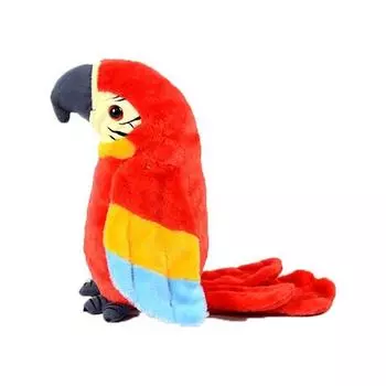 Игрушка говорящий попугай Seoha s House Copycat, 23см, Красный, Популярные игрушки для корейских детей