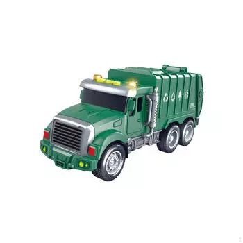 Игрушка грузовик для детей интерактивная образовательная модель транспортного средства для мальчиков зелёный