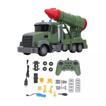 Игрушка грузовик с дистанционным управлением, высокая имитация звукового эффекта, ракетная установка, игрушка для внедорожника с дистанционным управлением