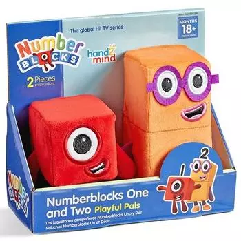 Игрушка Hand to Mind Number Blocks One и Two IN94554, 21,4 см, красный, оранжевый, Популярные игрушки для корейских детей