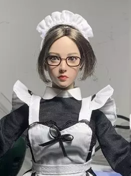 Игрушка Хобби масштабная фигурка для тела TBLeague Черная оправа очков для женского колледжа, офис не [TOYBARJAPAN] 1/6 аксессуары/Подходит для студентов, женщин,