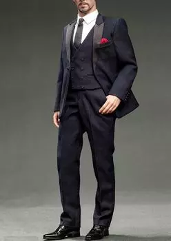 Игрушка Hobby масштабная фигурка POPTOYS для мужского тела роскошный костюм одежда и обувь комплект и голова не [TOYBARJAPAN] 1/6 X-41 (тело включено) (Синий)