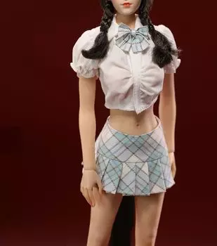 Игрушка Hobby Scale Фигурка совместима с TBLeague Body Красивая сексуальная девушка старшей школы Матросский костюм рубашка галстук юбка нижнее белье брюки комплект и