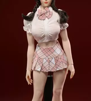 Игрушка Hobby Scale Фигурка совместима с TBLeague Body Красивая сексуальная девушка старшей школы Матросский костюм рубашка галстук юбка нижнее белье брюки комплект и
