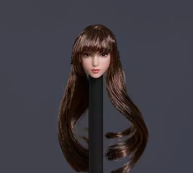 Игрушка Hobby Scale Фигурка совместима с телом TBLeague iminitoys M019 Лолита Младшая Красивая Девочка Белая Кожа Азиатская Красивая Женская Голова и коричневый