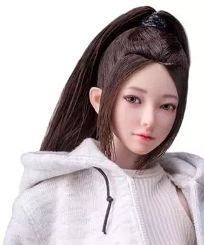 Игрушка Hobby Scale Фигурка совместима с телом TBLeague i8TOYS Junior Beautiful Girl Action Eye азиатская красивая женская голова и одежда не