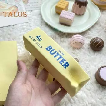 Игрушка-игрушка Squeeze Butter Stick Rising, реалистичный дизайн, экологичная, без запаха, многоразовая, мягкая игрушка для снятия стресса для детей и взрослых 1pc