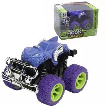 Игрушка инерционного автомобиля из сплава, портативный 4-колесный инерционный грузовик, игрушка, светлый цвет, имитация изысканного цвета для дома Size:11.3*9*7cm фиолетовый