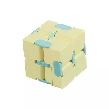 Игрушка Infinity Cube Fidget для детей, избавление от беспокойства и времяпрепровождение(желтый)