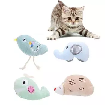 Игрушка интерактивная игрушка для котят принадлежности для кошек аксессуары для домашних животных плюшевая игрушка для кошек обучающая игрушка для жевания Whale