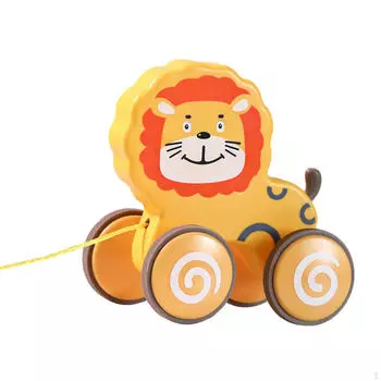 Игрушка-качалка для малышей, мультфильм «Ходьба с веревочкой» Lion