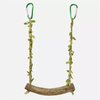 Игрушка-качели для попугаев, качели для птиц, игрушка-мост, деревянная жердочка, подставка для дрессировки попугаев, держатель для палочек, принадлежности для качелей-лестниц