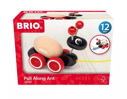 Игрушка-каталка BRIO «Яйцо и муравей» 30348 месяцев и (классический) (12 вверх)