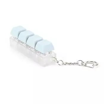 Игрушка-клавиатура DIY Button Keycap Fidget Keychain Decompression Toys Механическая игрушка-ключ для взрослых Подарки для облегчения времени