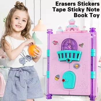 Игрушка-книжка, аксессуары для рук, способность, визуальная стимуляция, богатая логика, забавная игрушка-дневник из АБС-пластика, не выцветает, для девочек розовый
