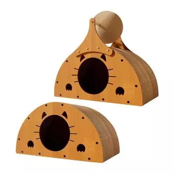 Игрушка-когтеточка для кошек, рифленая интерактивная когтеточка для кошек, для спящих домашних кошек,