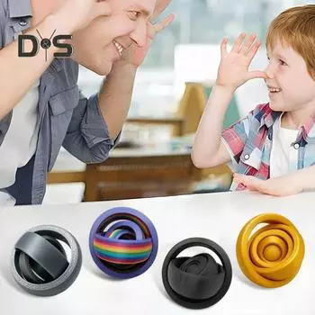 Игрушка-колечко для взрослых и подростков, вращающаяся спиннер для снятия стресса, для концентрации, снятия беспокойства, релаксации, EDC, настольная сенсорная игрушка