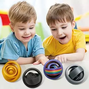 Игрушка-колечко для взрослых и подростков, вращающаяся спиннер для снятия стресса, для концентрации внимания и беспокойства