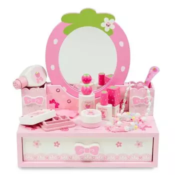 Игрушка-комод Mother Garden, лесная клубника, клубника, 10 аксессуаров, деревянный комод, игровой набор, детский игровой набор для детей 4 лет, подарок на день рождения для девочек