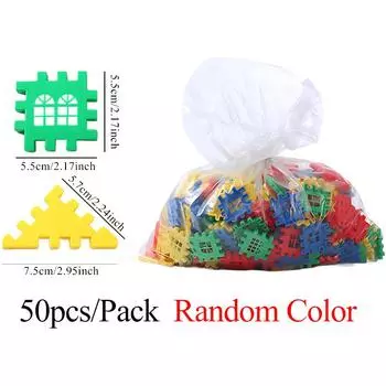 Игрушка Конструктор Домик Креативные Строительные Кирпичики Детские Образовательные STEM Игрушки Подарок для Детей Мальчика Девочки Подарок на День Рождения ZYF