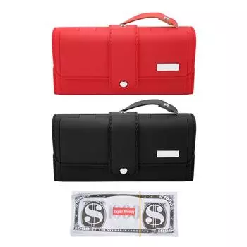 Игрушка-кошелек с устройством для выдачи денег, 100 долларовых купюр, электрический кошелек с функцией выдачи наличных с ручным ремешком Red