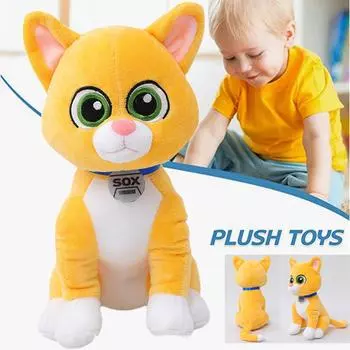 Игрушка кота Lightyear Sox, 9,8-дюймовая плюшевая фигурка кота Sox, коллекционная супермягкая плюшевая игрушка в виде животного, праздничный подарок для мальчиков и девочек 25cm