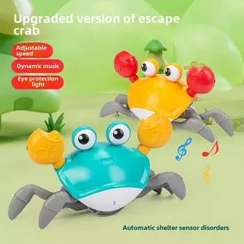 Игрушка-краб с электроиндукцией для детей: Игра с ползанием и обходом препятствий