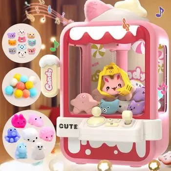 Игрушка-кран Skirfy, милый дизайн, обучающая игрушка, регулируемая громкость, 4 песни, переключение, прочная ручка, настольная игра, перезаряжаемая через USB, питание от батареи