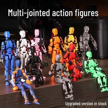 Игрушка-кукла Lucky Doll, напечатанная на 3D-принтере: 13 подвижных суставов, кукла-самоучитель 3-го поколения для декомпрессии