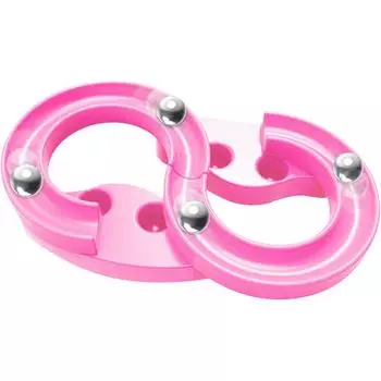 Игрушка-лабиринт из бисера, 8-символьный трек, детская тренировочная дорожка для декомпрессии, детская декомпрессионная развивающая игрушка, подарок для детей 9*5cm розовый