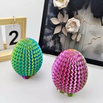 Игрушка-лабиринт в виде яйца, напечатанная на 3D-принтере, тренировка логического мышления, координации движений рук и глаз, снятие стресса, образовательный лабиринт, ящик для хранения яиц, украшение для рабочего стола B