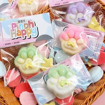 Игрушка-лапка для кошек, медленный отскок, мягкая TPR, снятие стресса, тревожности, портативная, для детей, подростков, взрослых, красочная, сжимающая лапку питомца, сенсорная игрушка-фиджет