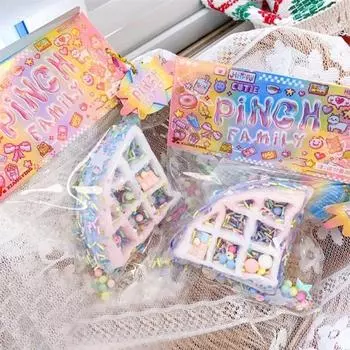 Игрушка-лапка для кошек Мягкая TPR Медленный отскок Снятие стресса и тревожности Портативная для детей Подростков Взрослых Пончик Вафли Сжимает Сенсорная игрушка-фиджет фиолетовый