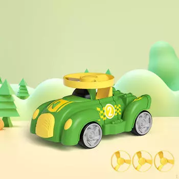 Игрушка-летающий автомобиль для детей. Захватывающее действие запуска. зелёный