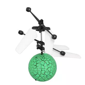 Игрушка летающий мяч Интеллектуальная USB зарядка Крутой светодиодный свет Прочные лопасти ветра Интерактивный Детский летающий