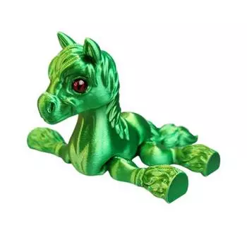 Игрушка-лошадь, напечатанная на 3D-принтере, подвижная лошадь с гибкими суставами, антистресс, настольный питомец, фиджет-игрушка для игры и демонстрации, детский подарок C