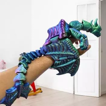 Игрушка-марионетка Dragon Finger Подвижные суставы Модель летающего дракона Снятие стресса Шарнирный