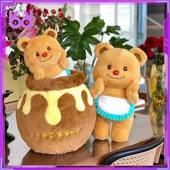 Игрушка-медведь из Таиланда, кукла-кавайи, игрушка-медведь в горшочке с медом, модные игрушки, горячая коллекционная фигурка, подарок на день рождения with box
