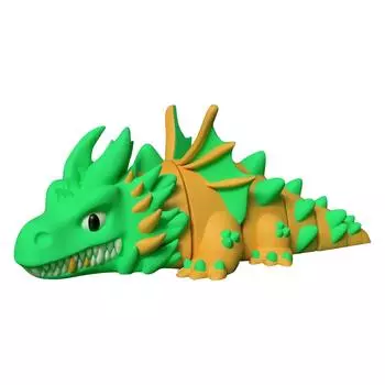Игрушка-модель Злого Дракона с подвижными суставами, напечатанная на 3D-принтере One Size