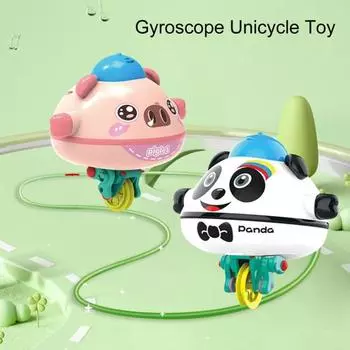 Игрушка-моноцикл для животных, ходьба по канату, автоматический гироскоп, балансирующий робот, игрушка, обучающая электрическая свинья, панда, неваляшка, гироскоп, игрушка для малышей, мальчиков и девочек, подарок