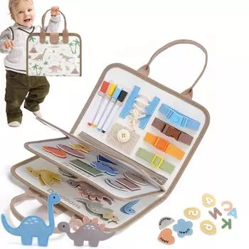 Игрушка Монтессори Бизиборд Игрушка Монтессори Годы Обучающая Игрушка Игрушка на нитке Тканевая Игрушка Напальчники Обучающая Фетровая Бизиборд Бизиборд для Малышей