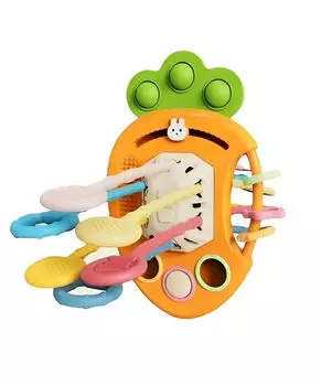 Игрушка-морковка Across Rainbow Игрушка для малышей 0 лет 1 год 2 года 3 года 4 года 5 лет Развивающая игрушка Игра для пальцев рук Развитие