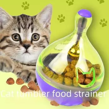 Игрушка-мяч для еды, протекающая для кошек и собак: Желание Веселый Стакан small cat